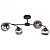 Потолочная люстра IMEX MD.9460-4-S BK+CH