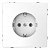 Розетка Schneider Electric Merten D-Life 16A с/з и шторками MTN2400-6035
