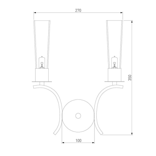 Бра Eurosvet Rosher 60141/2 хром