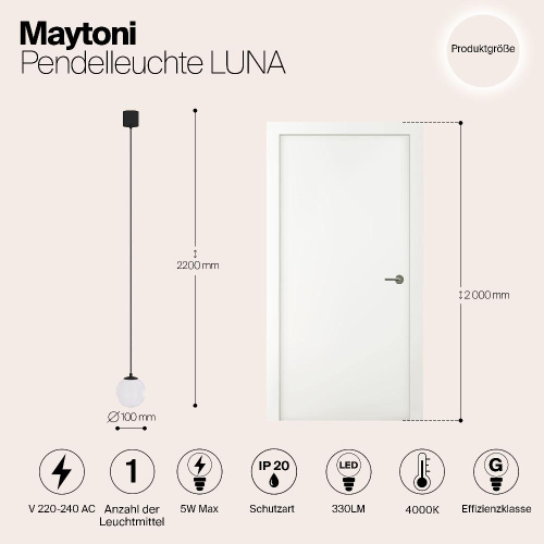 Подвесной светильник Technical P039PL-5W4K-10-B Подвесной светильник Technical P039PL-5W4K-10-B