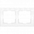 Рамка Werkel Flock на 2 поста белая WL05-Frame-02-white 4690389046711