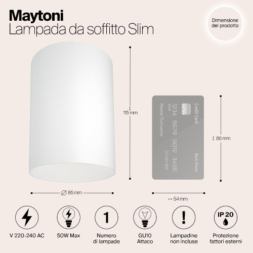 Потолочный светильник Maytoni Alfa C014CL-01W Потолочный светильник Maytoni Alfa C014CL-01W