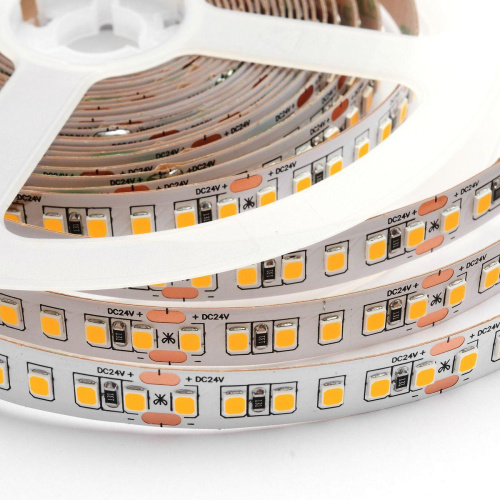 Светодиодная лента Apeyron 18W/m 168LED/m 2835SMD теплый белый 5M 00-301 Светодиодная лента Apeyron 18W/m 168LED/m 2835SMD теплый белый 5M 00-301