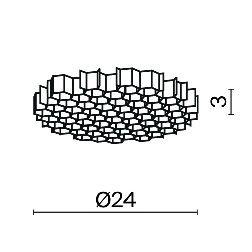 Комплектующие для светильника Technical HoneyComb-D24