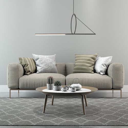 Подвесной Светильник Suspension Cercle Et Trait – Graphite Satine L170 By Imperiumloft