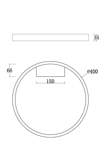Потолочный светодиодный светильник Maytoni Rim MOD058CL-L25W4K