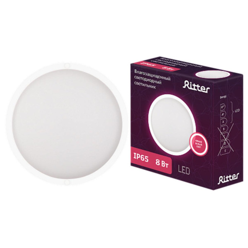 Настенно-потолочный светодиодный светильник Ritter DPP01-8-4K-R 56024 1