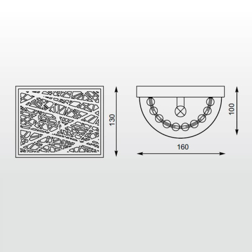 Настенный светильник Zumaline Bella W0066-01A-B5B5