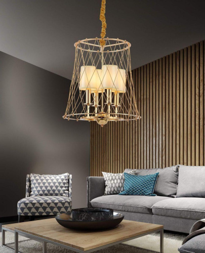 Подвесная люстра Lumina Deco Berton LDP 8013-4 F.GD Подвесная люстра Lumina Deco Berton LDP 8013-4 F.GD