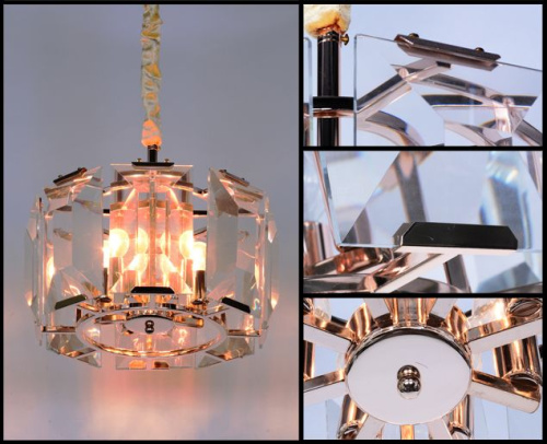 Люстра Harlow Crystal 8G nickel