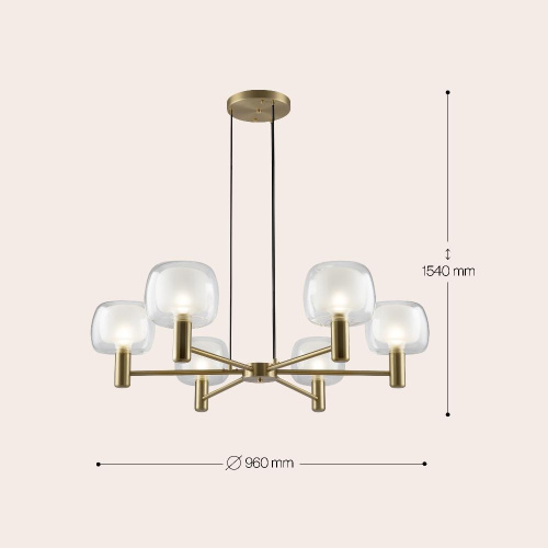 Подвесная люстра Maytoni Vision MOD411PL-06G Подвесная люстра Maytoni Vision MOD411PL-06G