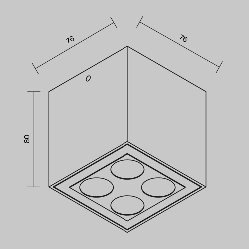 Потолочный светильник Outdoor O309CL-L8GF3K