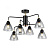 Потолочная люстра IMEX MD.74318-6-S-BK+BR