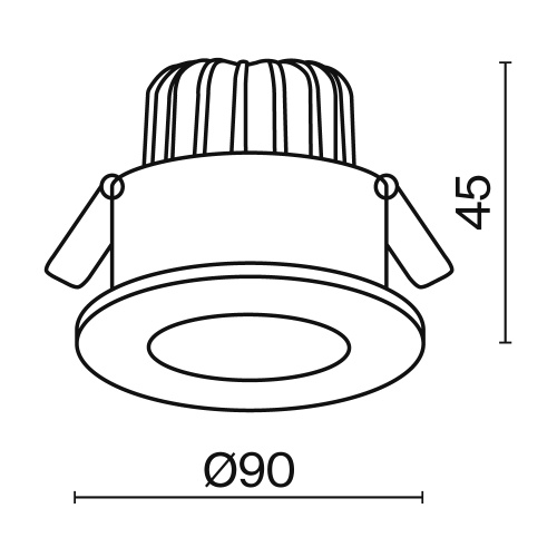 Встраиваемый светильник Technical DL038-2-L7B4K