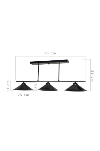 Подвесная люстра Toplight Lilian TL1611H-03BK Подвесная люстра Toplight Lilian TL1611H-03BK