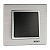 Рамка 1-постовая Mono Electric Style Aluminium серебро 107-800000-160