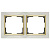 Рамка Werkel Snabb на 2 поста слоновая кость/золото WL03-Frame-02-ivory/GD 4690389083891