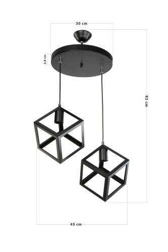 Подвесной светильник Toplight Cherilyn TL1604H-02BK Подвесной светильник Toplight Cherilyn TL1604H-02BK