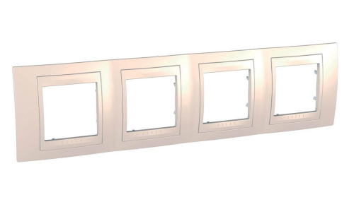 Рамка 4-постовая Schneider Electric Unica Хамелеон MGU6.008.25