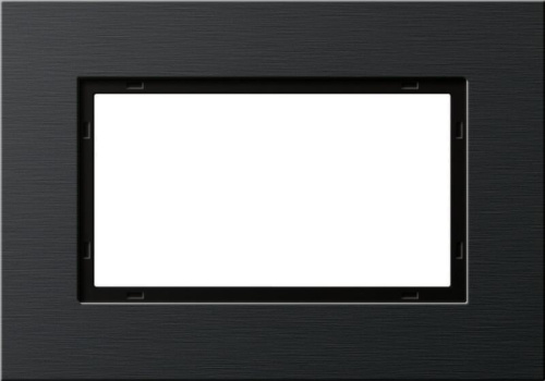 Рамка 2-модульная Gira Esprit черный 1002126