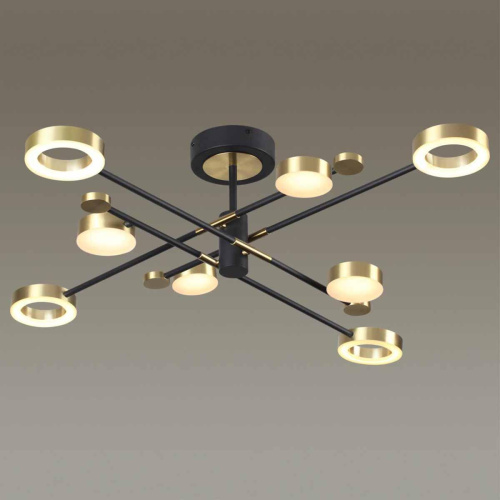 Потолочная светодиодная люстра Odeon Light Midcent Denzel 4321/63CL Потолочная светодиодная люстра Odeon Light Midcent Denzel 4321/63CL