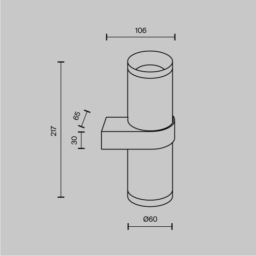 Бра Maytoni Technical Focus Design C069WL-02B Бра Maytoni Technical Focus Design C069WL-02B