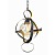 Подвесной светильник P68057S black/gold