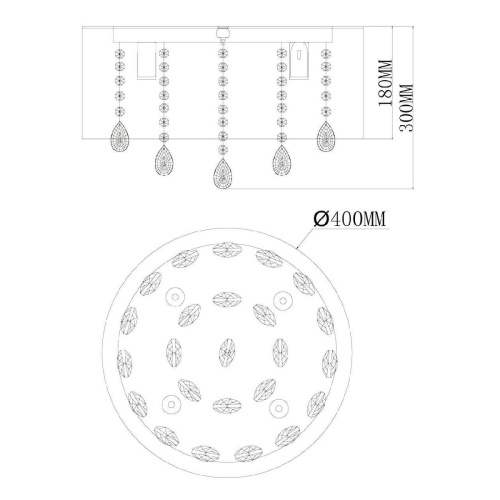 Подвесная люстра MW-Light Аманда 481010506