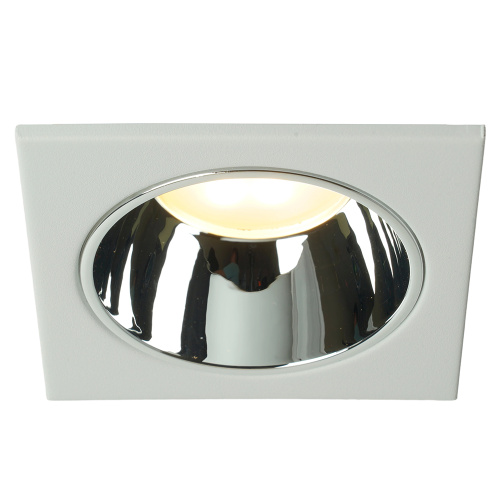 Светильник встраиваемый Feron DL3112 потолочный MR16 G5.3 белый + хром 51406