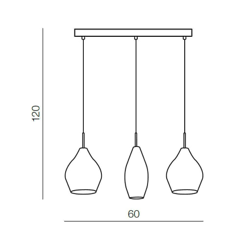 Подвесной светильник Azzardo Amber milano 3 AZ2149