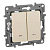 Переключатель двухклавишный Legrand Etika с подсветкой 10A 250V слоновая кость 672316