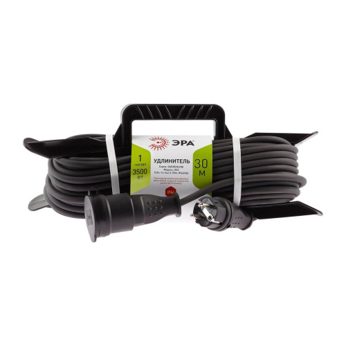 Удлинитель силовой ЭРА 1гн 30м с/з UFx-1e-3x2,5-30m-IP44(kg) Б0050872