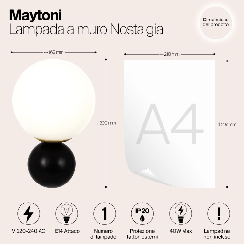 Бра Maytoni Nostalgia MOD048WL-01G