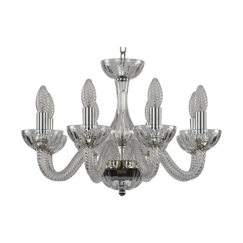 Подвесная люстра Bohemia Ivele 1310/8/165 Ni Cl/Clear/M-1H Подвесная люстра Bohemia Ivele 1310/8/165 Ni Cl/Clear/M-1H