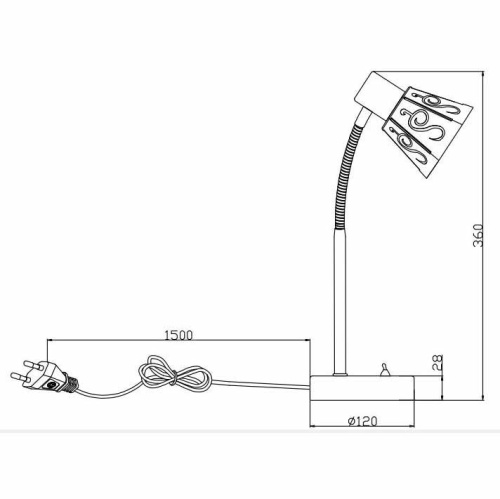 Настольная лампа Rivoli Notabile 7005-501 Б0038109