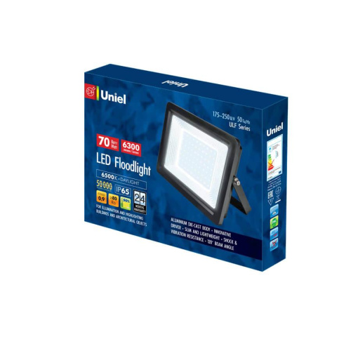 Прожектор светодиодный Uniel ULF-F19-70W/6500K IP65 175-250В Black UL-00006738