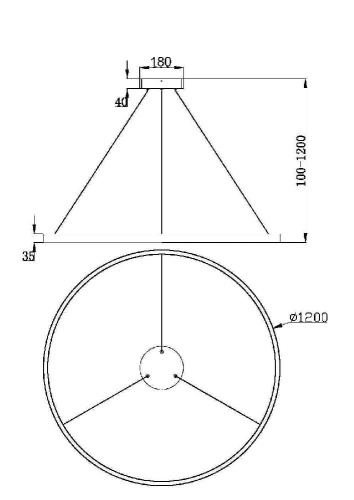 Подвесной светильник Maytoni MOD058PL-L65W3K