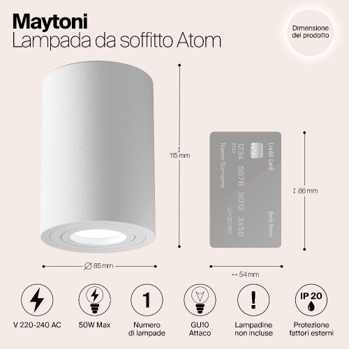 Потолочный светильник Maytoni Alfa C016CL-01W