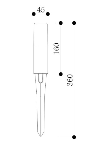 Ландшафтный светильник Maytoni Outdoor O416FL-L3B3K