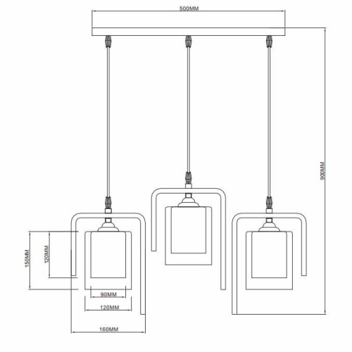Подвесной светильник Rivoli Riccada 9016-203 Б0044476