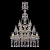 Подвесная люстра Bohemia Ivele 1413/16+8+4/300/XL-134/3d G