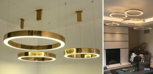 Люстра Light Ring Horizontal D80 Золото By Imperiumloft