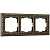 Рамка Werkel Antik на 3 поста бронза WL07-Frame-03 4690389054372