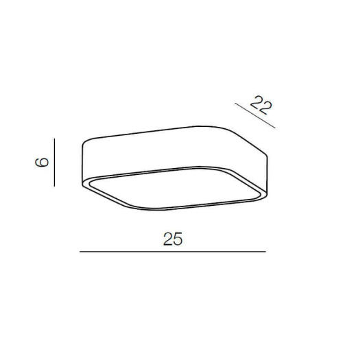 Накладной светильник Azzardo Lucie 25 AZ1308