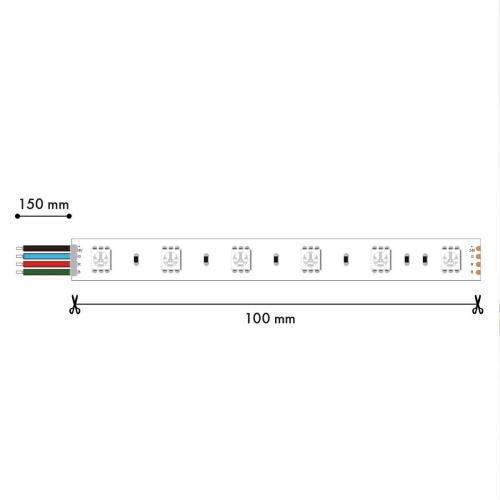 Светодиодная лента Favourite 12W/m 60LED/m 5050SMD RGB 5M 2001-71220 Светодиодная лента Favourite 12W/m 60LED/m 5050SMD RGB 5M 2001-71220