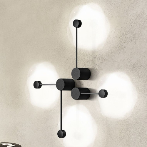Бра Via Pin Wall L29,5 Black By Imperiumloft