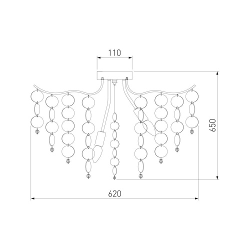 Потолочная люстра Bogates Bolla 334/9 Smart