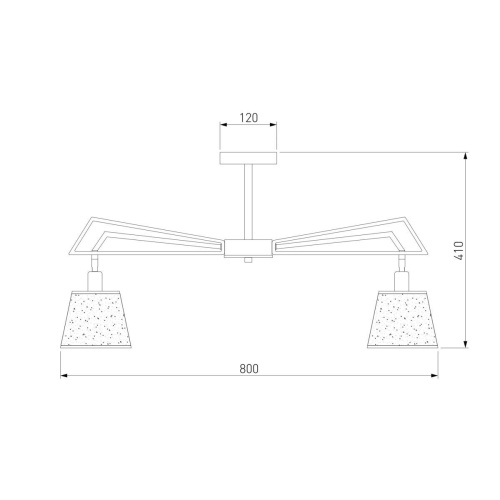 Потолочная люстра Eurosvet 60082/8 золотая бронза