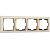 Рамка Werkel Snabb на 4 поста слоновая кость/золото WL03-Frame-04-ivory/GD 4690389083914