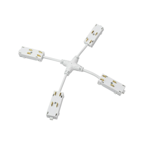 Коннектор X-образный гибкий Denkirs Smart TR2116-WH Коннектор X-образный гибкий Denkirs Smart TR2116-WH